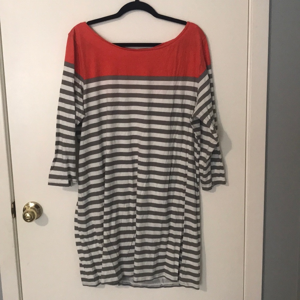 Gap striped color blocked dress